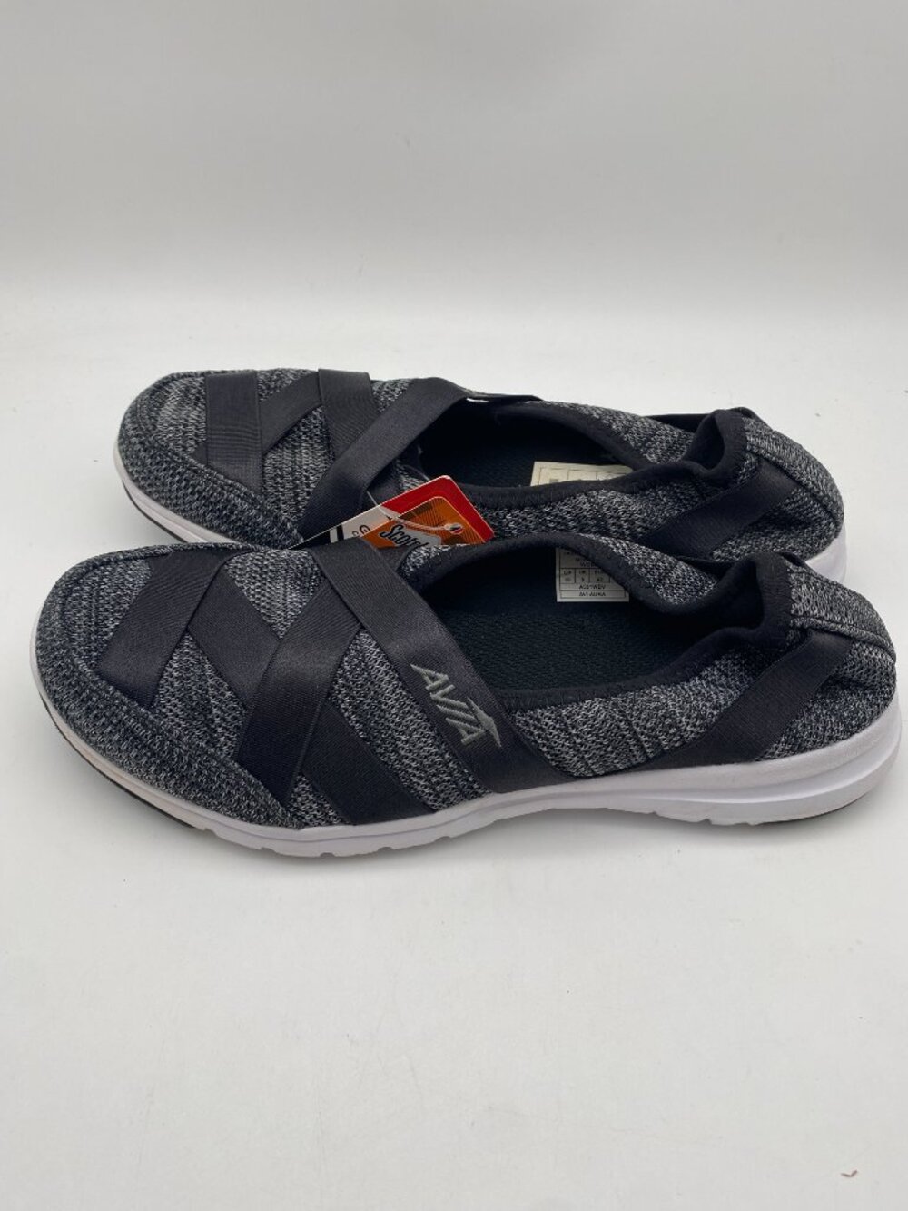 AVIA AVI-AURA SLIP-ON SNEAKERS BLACK/IRON GREY US WOMEN'S SIZE 10 - Picture 2 of 6